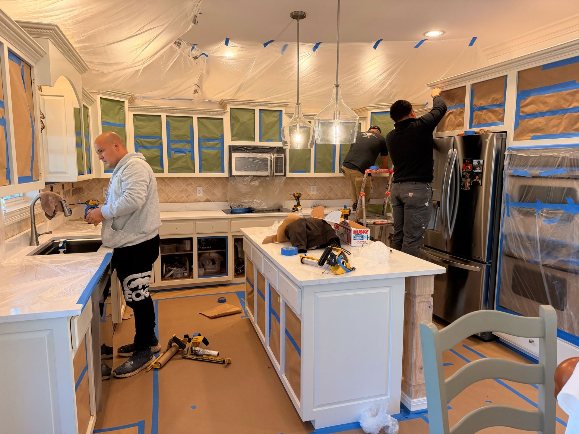 Cabinet Repair & Surface Preparation