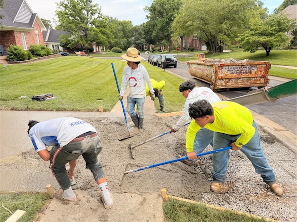 Pouring Concrete